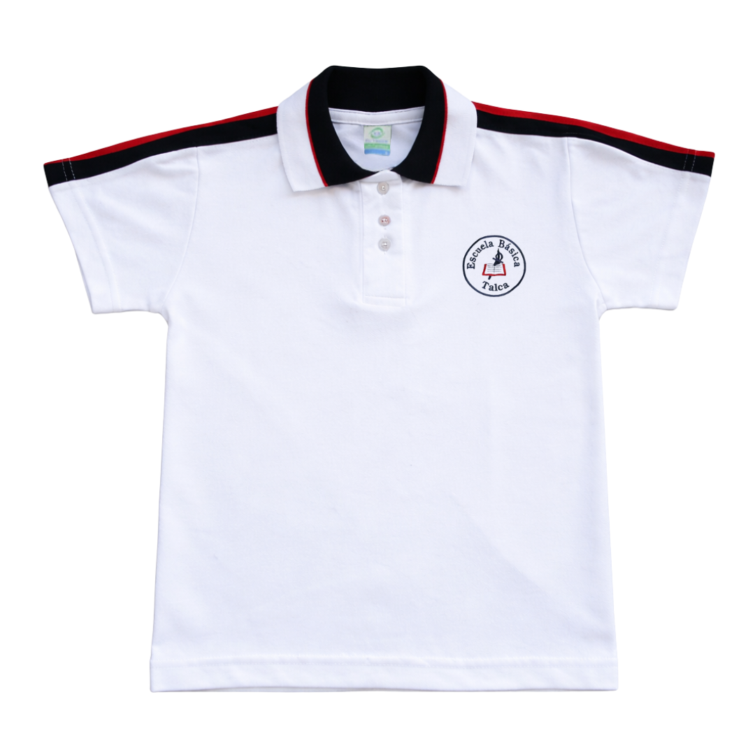 Polera Con Cuello M/C Escuela Básica Talca