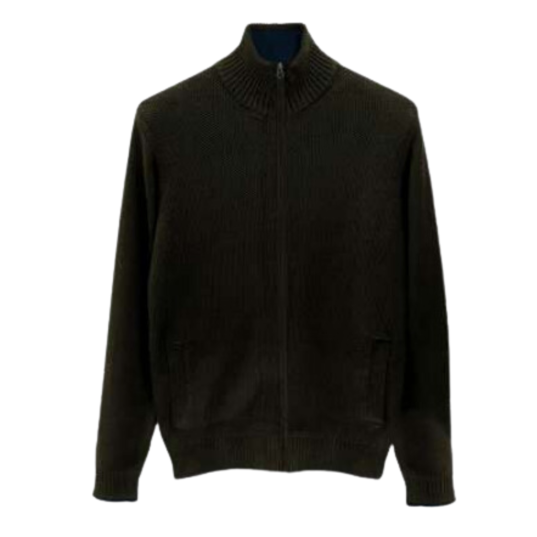 Sweater Hombre Full Cierre H36 3 colores Verde Botella