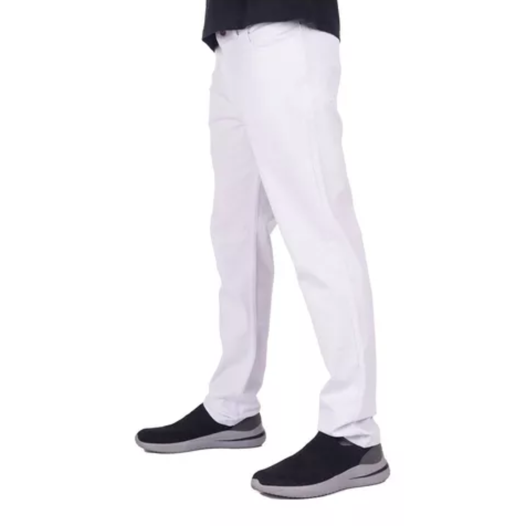 Pantalón Blanco Clásico Todas Las Tallas