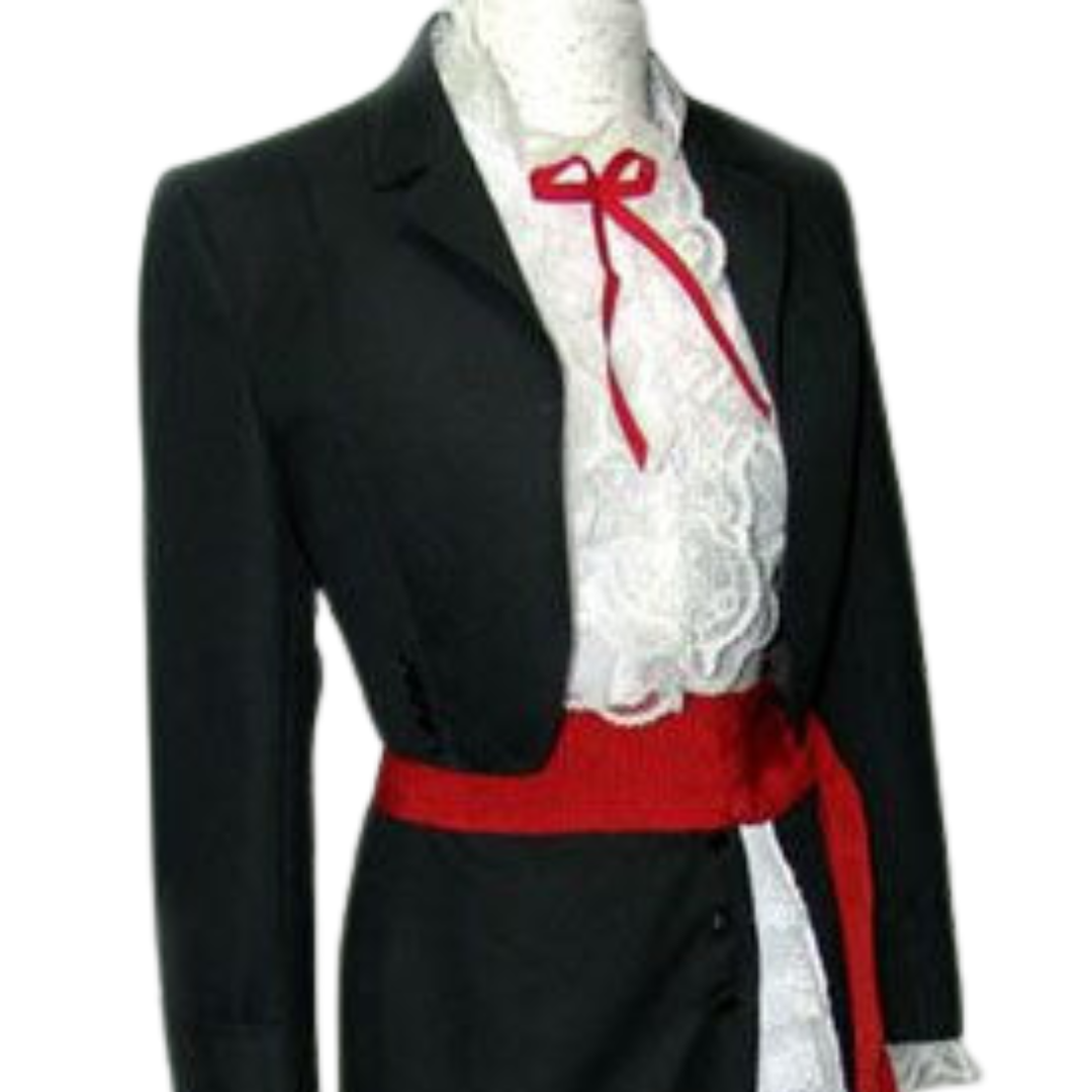 Pechera Larga Blanca Dama Tamaños