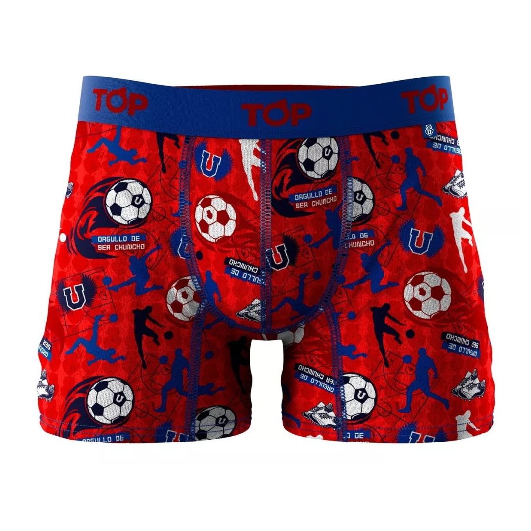 Bóxers Medios U de Chile Pack 3 Top
