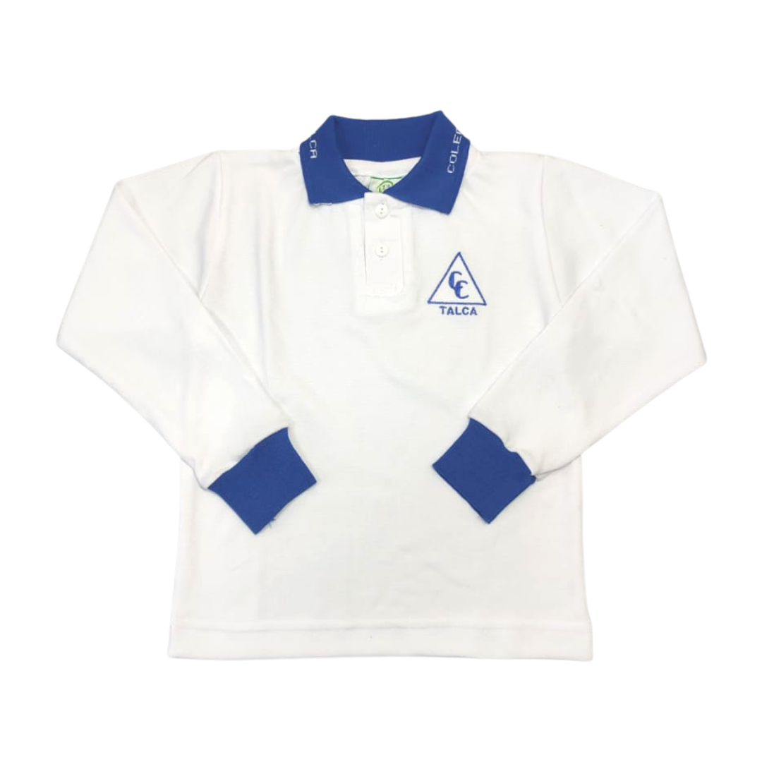 Polera Con Cuello Blanca M/L Colegio Concepción de Talca