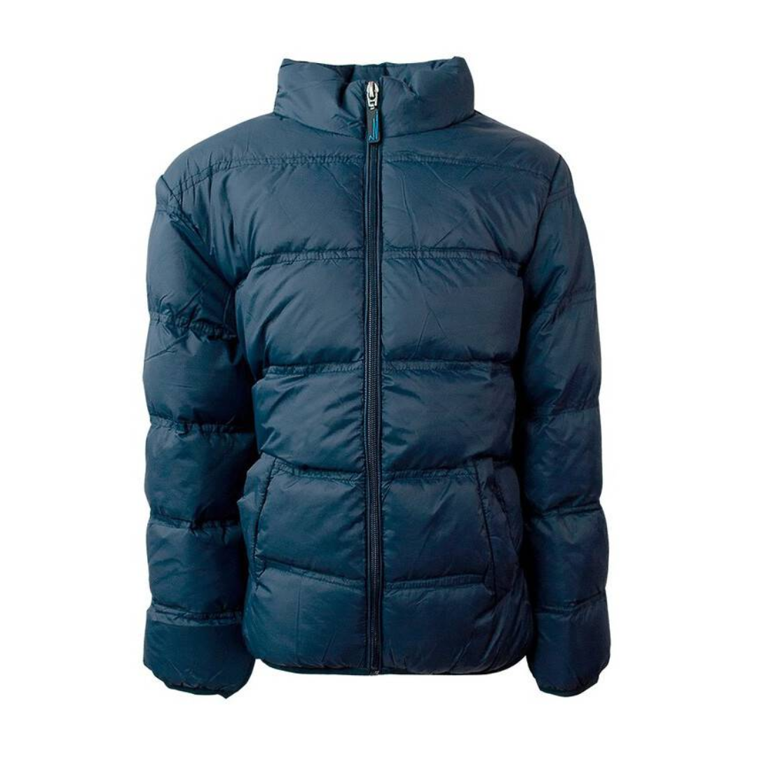 Parka Colegio Azul Jayson Con bolso Empacable Niño