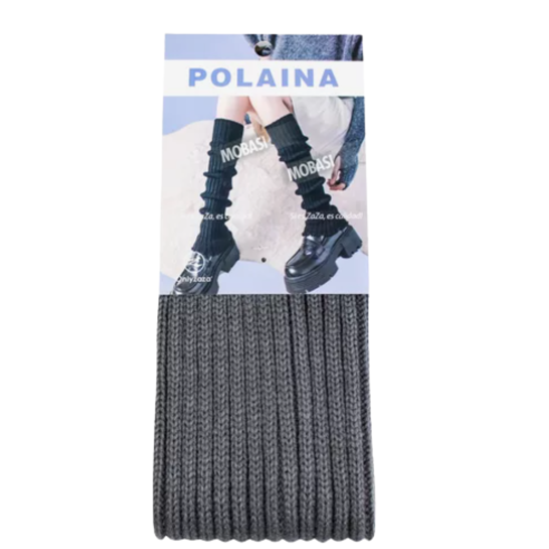 Polainas Escolares Azul y Gris