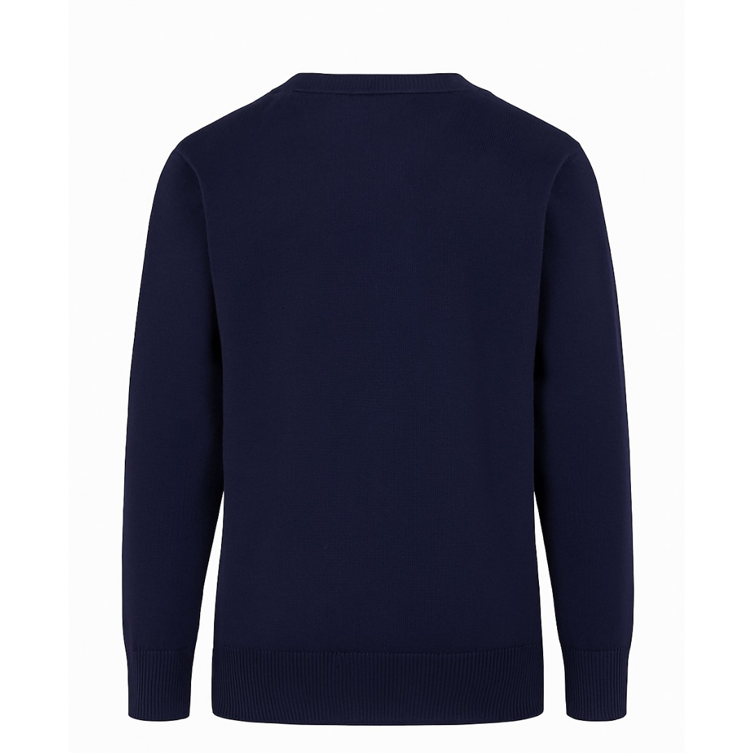 Sweater Cuello V Azul Marino Niño