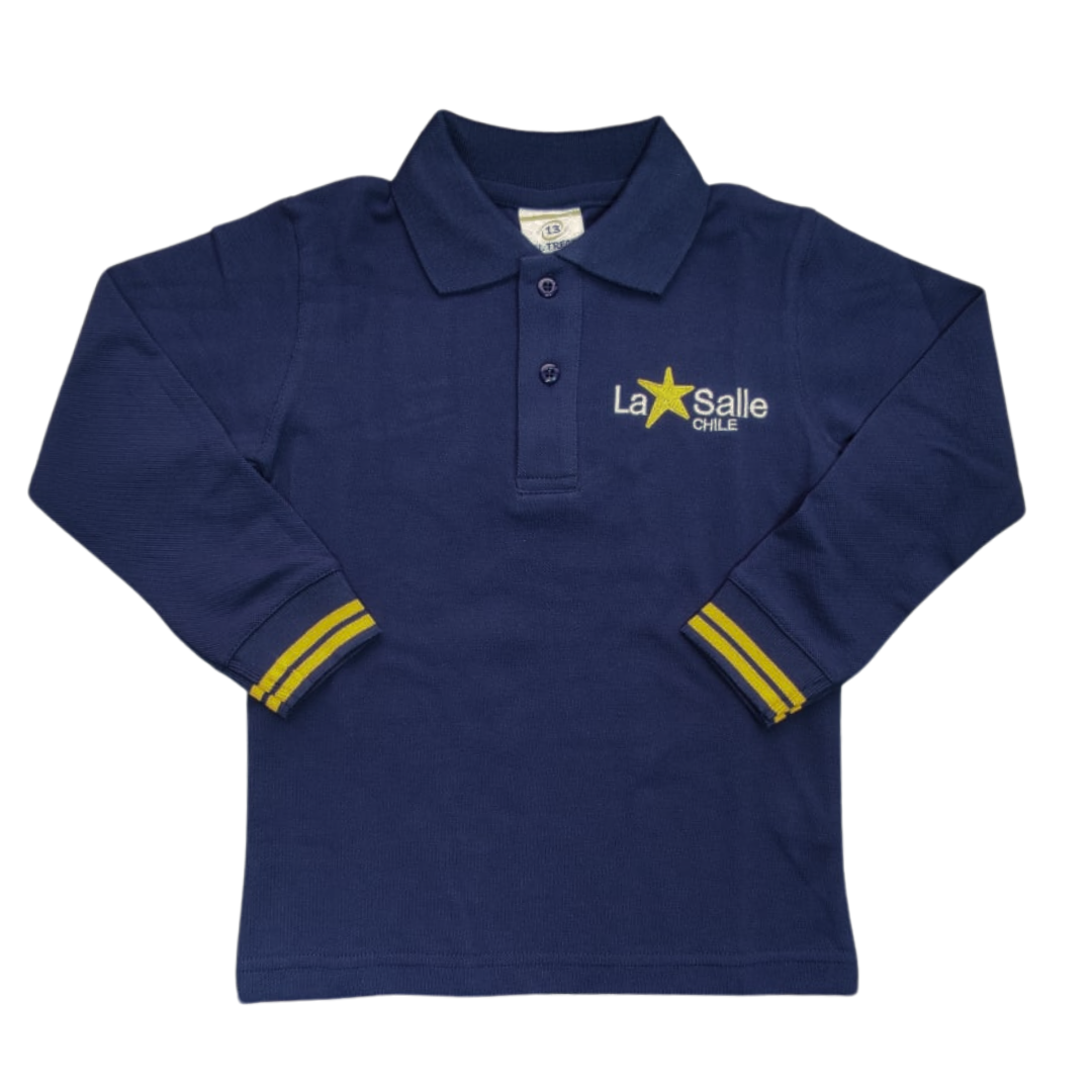 Polera Con Cuello M/L De La Salle Talca Nueva