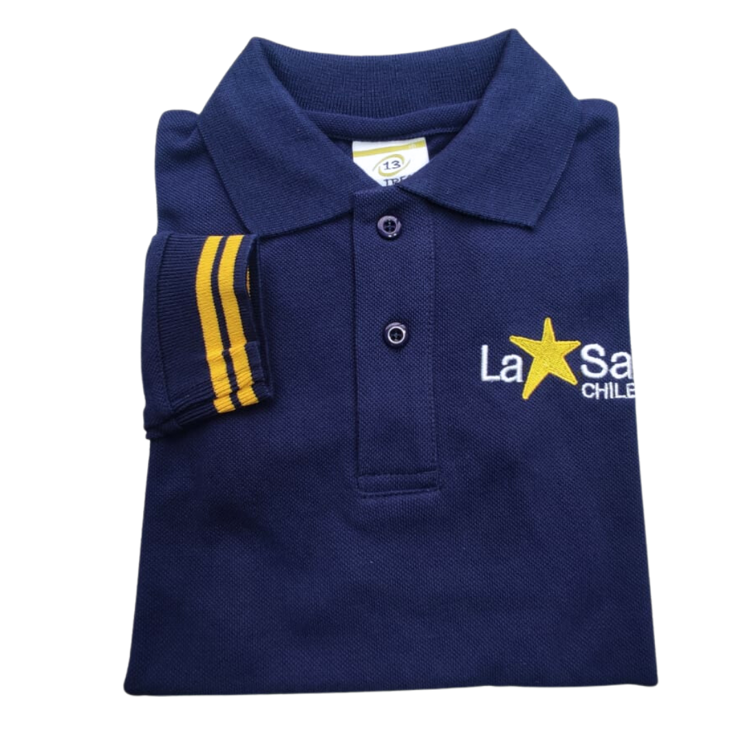 Polera Con Cuello M/L De La Salle Talca Nueva