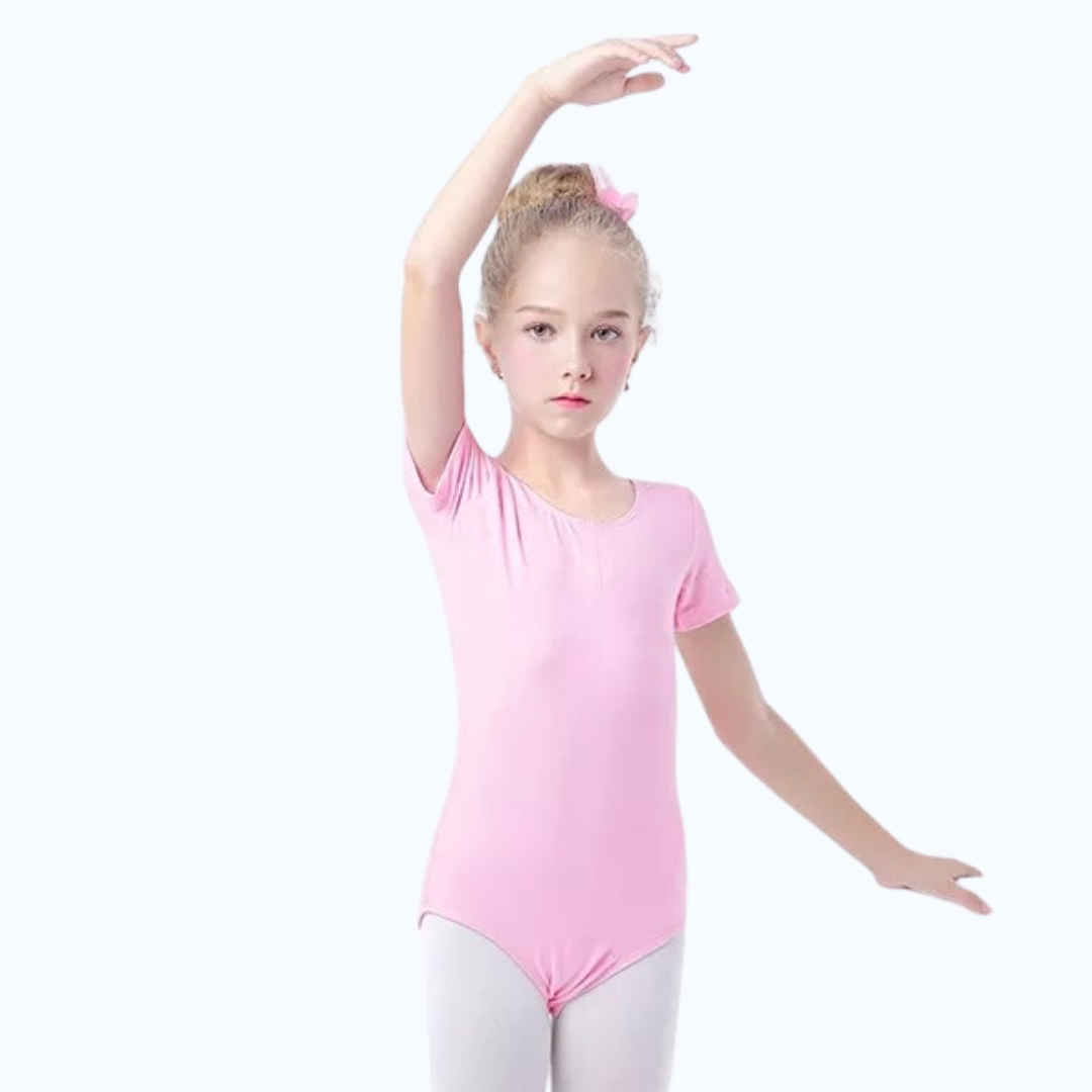 Mallas Ballet Rosado Ni a Manga Corta Danza Gimnasia El13uniformes