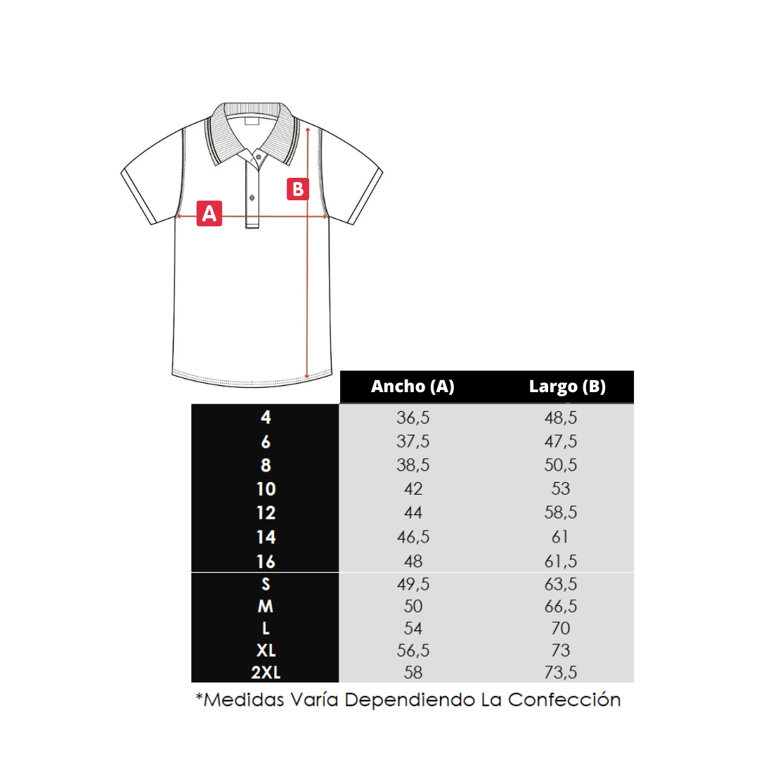 Polera Con Cuello M/L José Abelardo Núñez Talca