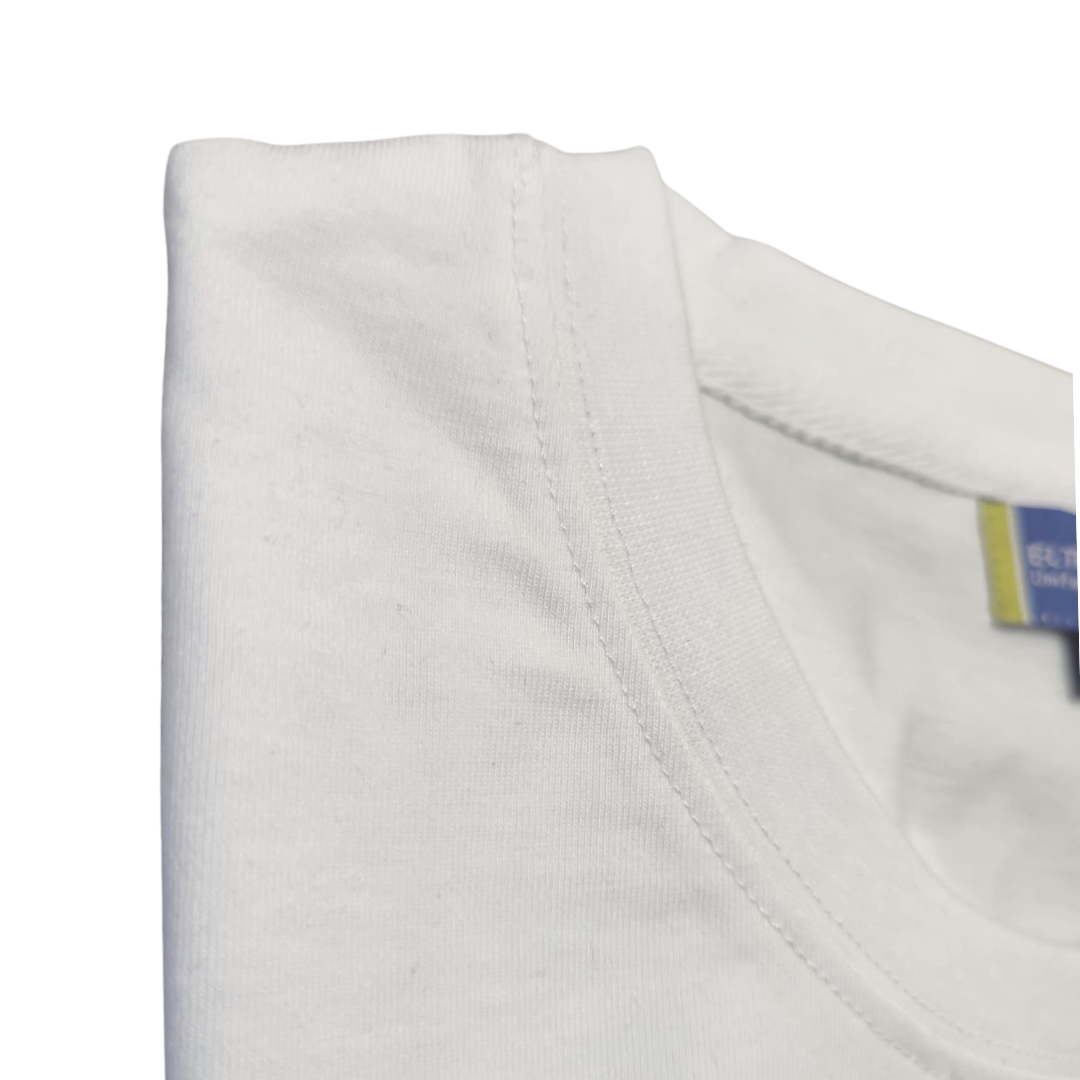 Polera Polo M/Larga Blanca