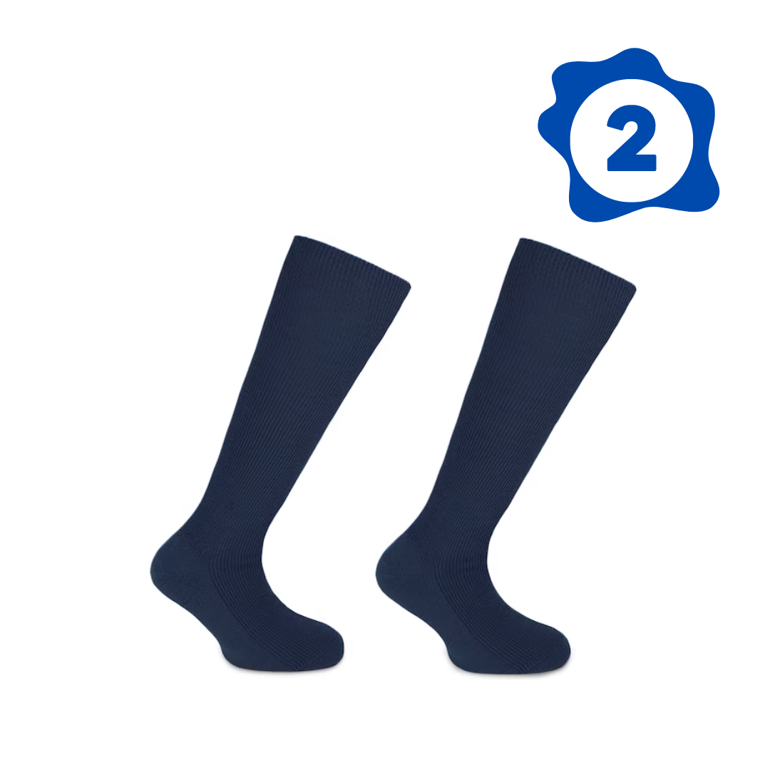 Pack-2 Calcetines Colegio Azul Bamboo