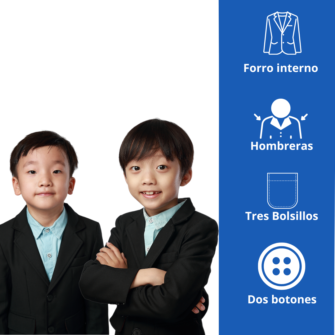 Vestón Clásico Azul Niño