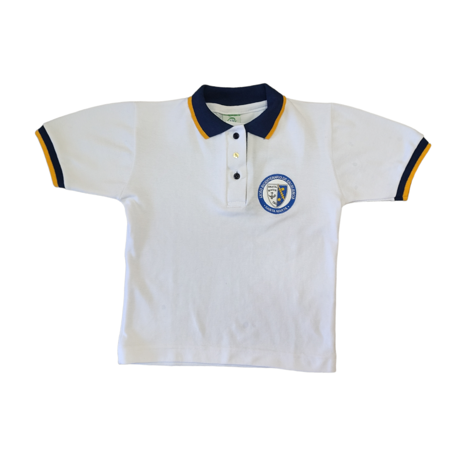 Polera Con Cuello M/C Blanca Santa Marta Talca