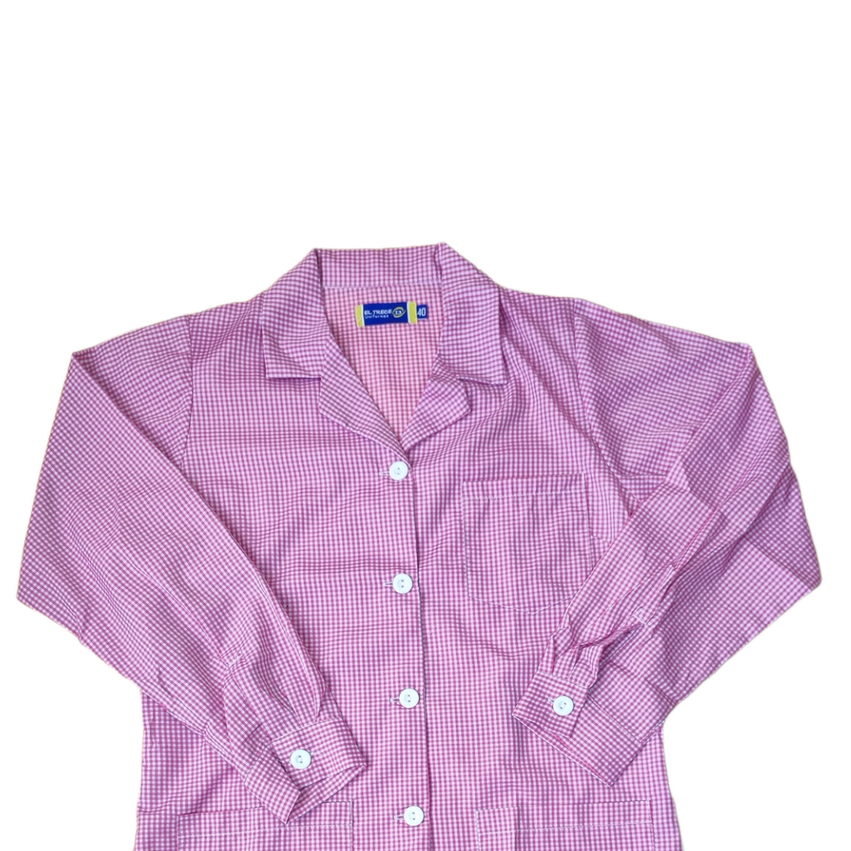 Delantal Cuadrille Rosado Niña