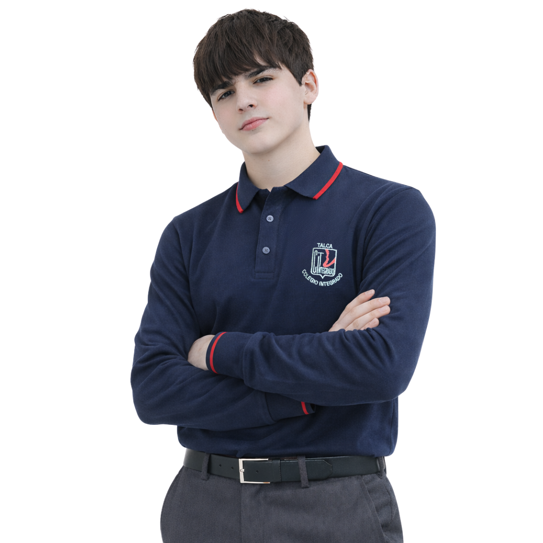 Polera Con Cuello M/L Integrado Niño Talca