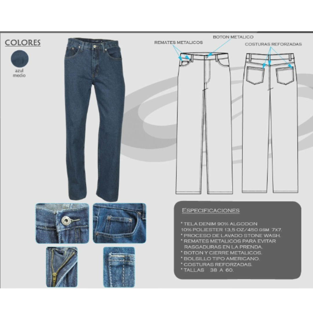 Jeans Clásico Hombre H-11 SGVI