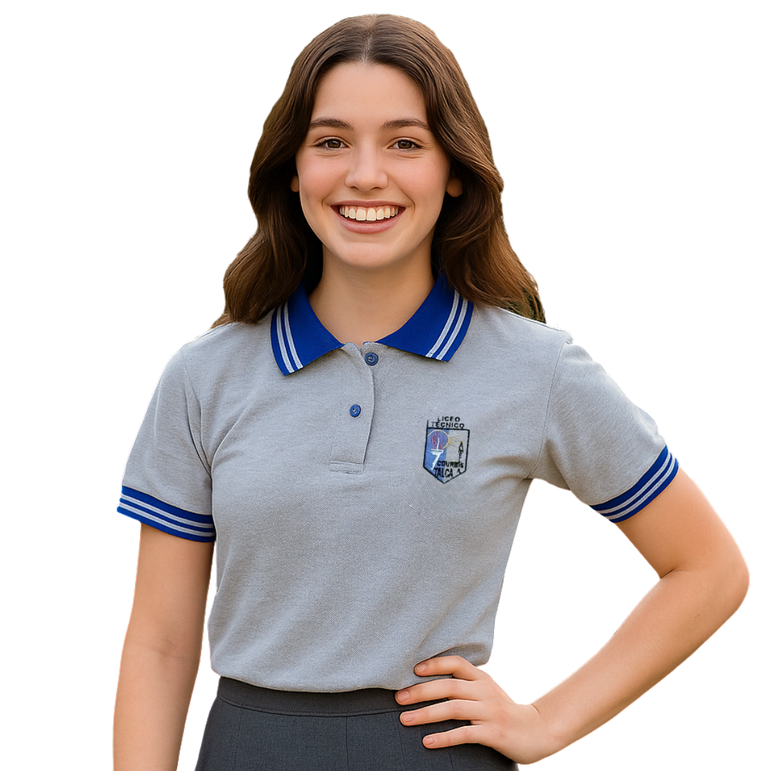 Polera Con Cuello M/C Amelia Courbis Talca