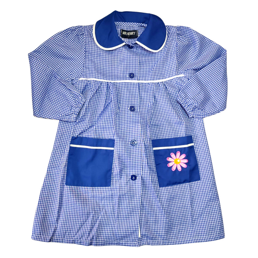 Delantal De Párvulo C/Bolso 2 Azul Niña 5