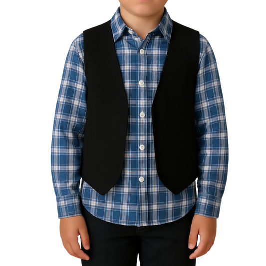 Bolero Huaso Negro Liso Niño