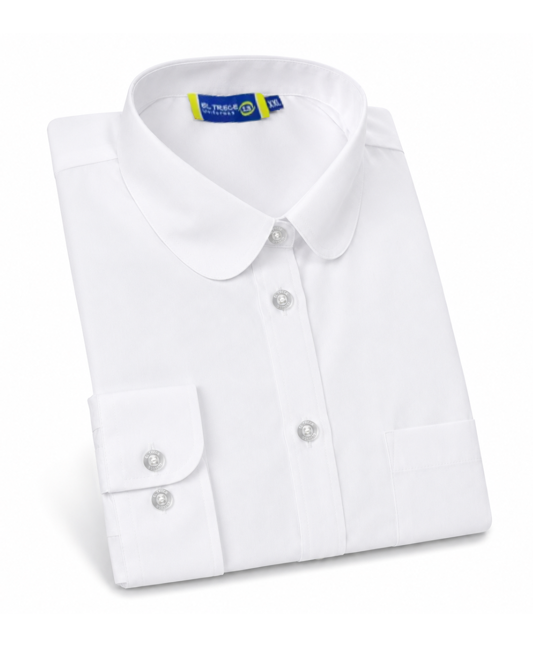 Blusa Entallada Blanca Niña