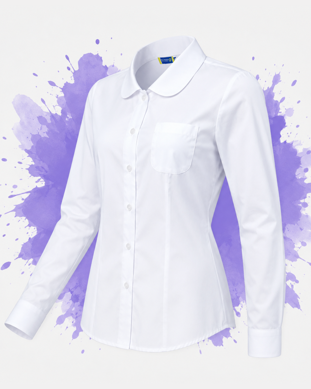 Blusa Entallada Blanca Niña