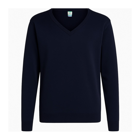 Sweater Cuello V Azul Marino Niño