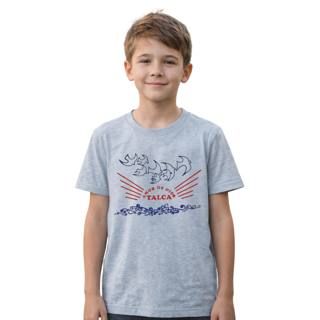 NUEVA Polera Deportiva Gris M/C Amor de Dios Talca