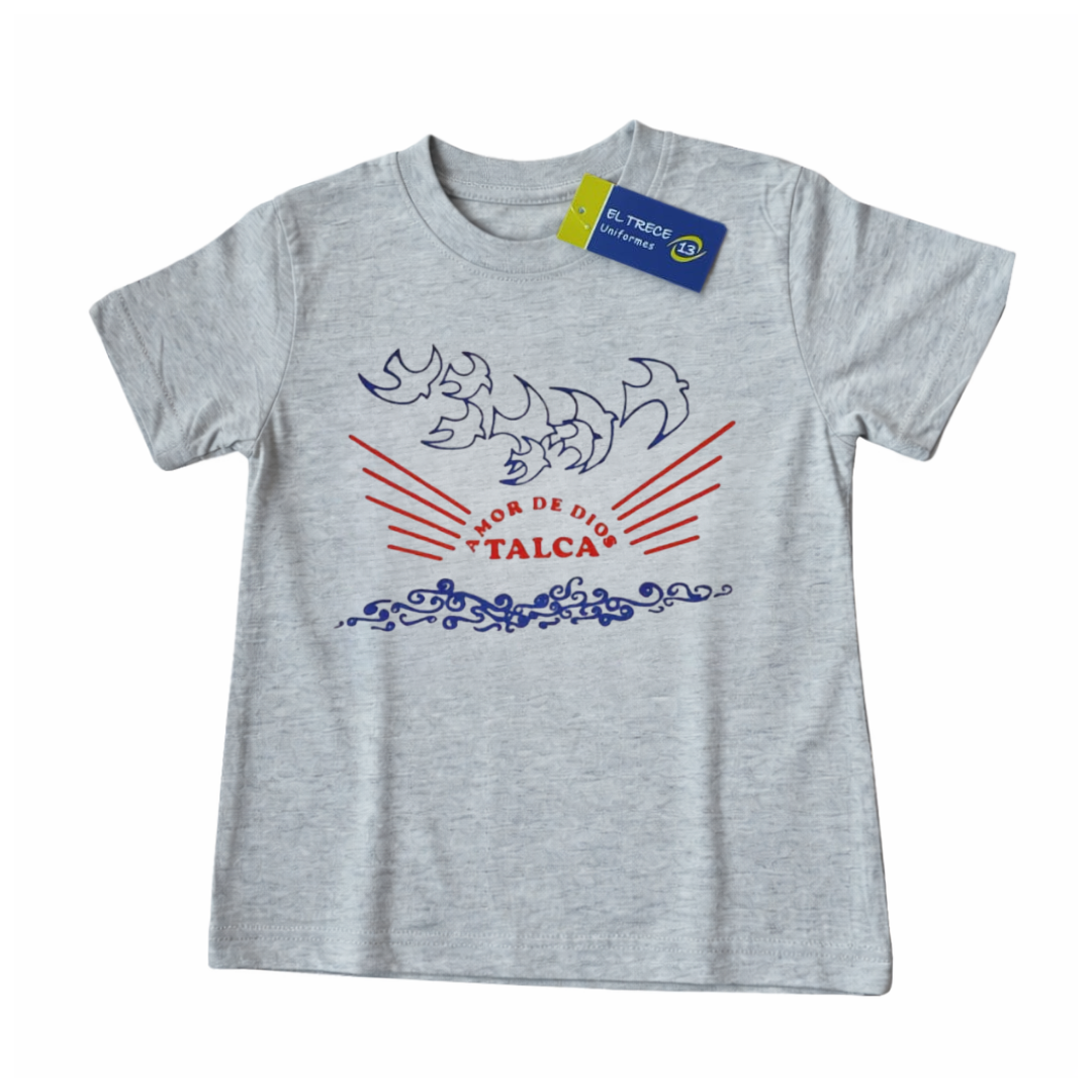 NUEVA Polera Deportiva Gris M/C Amor de Dios Talca