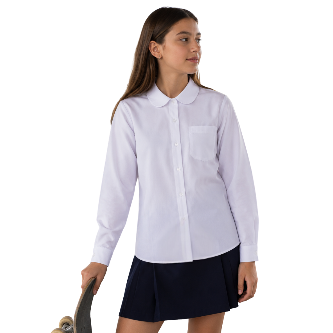 Blusa Clásica Blanca Niña