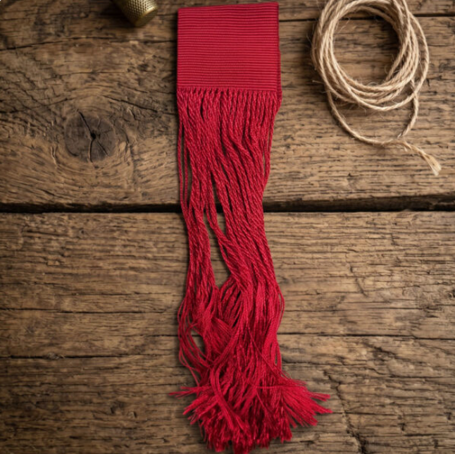 Chasquilla de seda Huaso Rojo Lisa