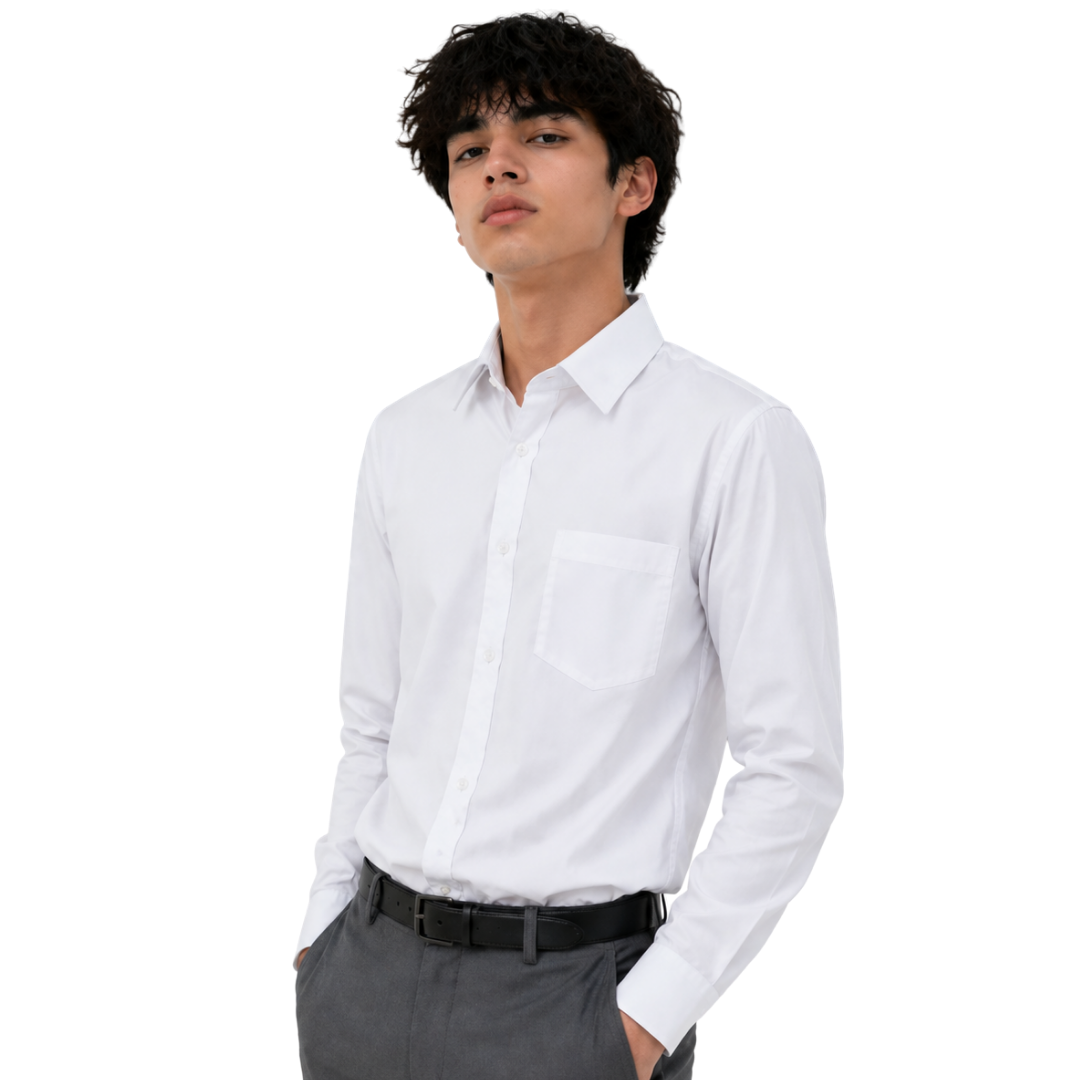 Camisa Clásica Blanca Niño