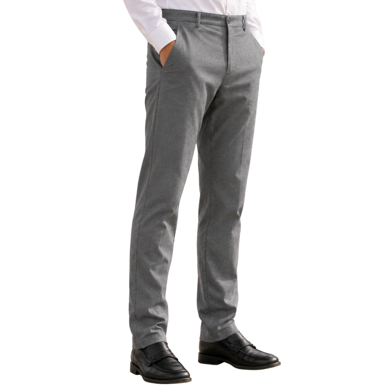 Pantalón Slim Spandex De Colegio Gris Niño