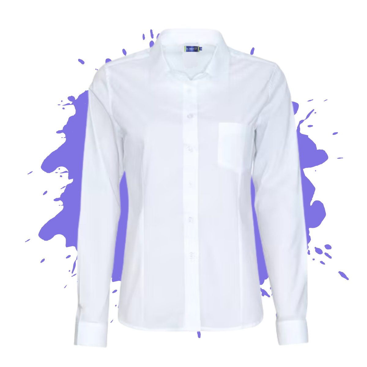 Blusa Entallada Blanca Niña