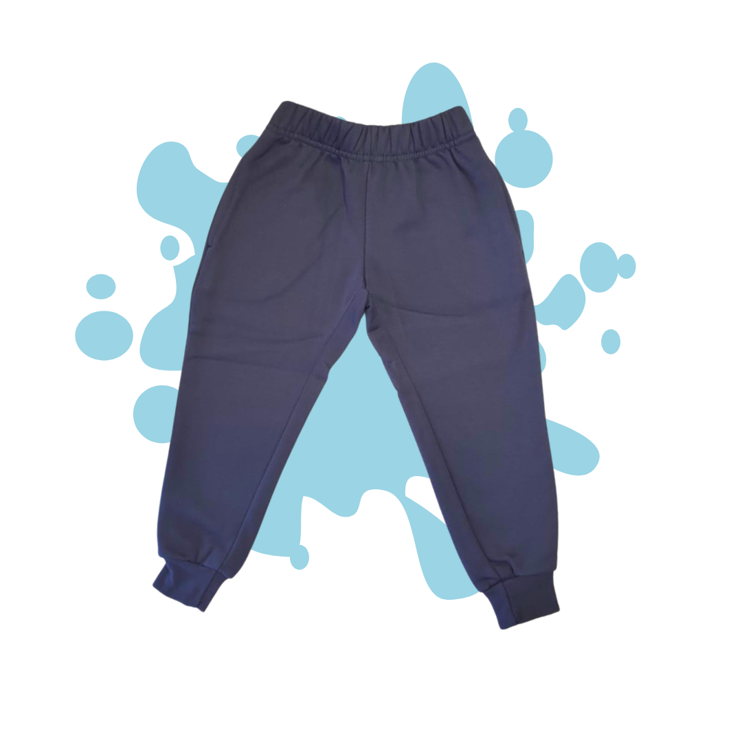 Pantalón Buzo con puño Azul Marino