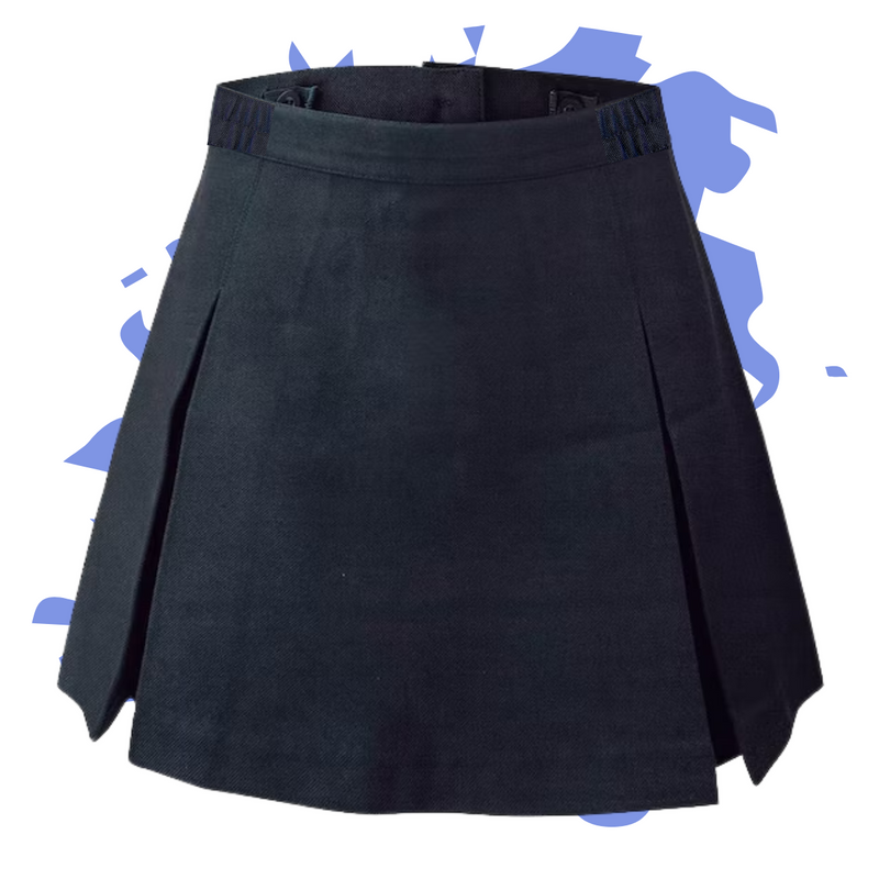Falda Clásica Azul Marino 4 tablas