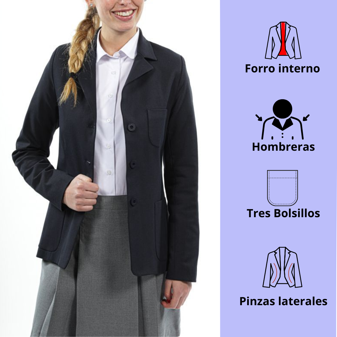 Blazer Clásico Azul Niña