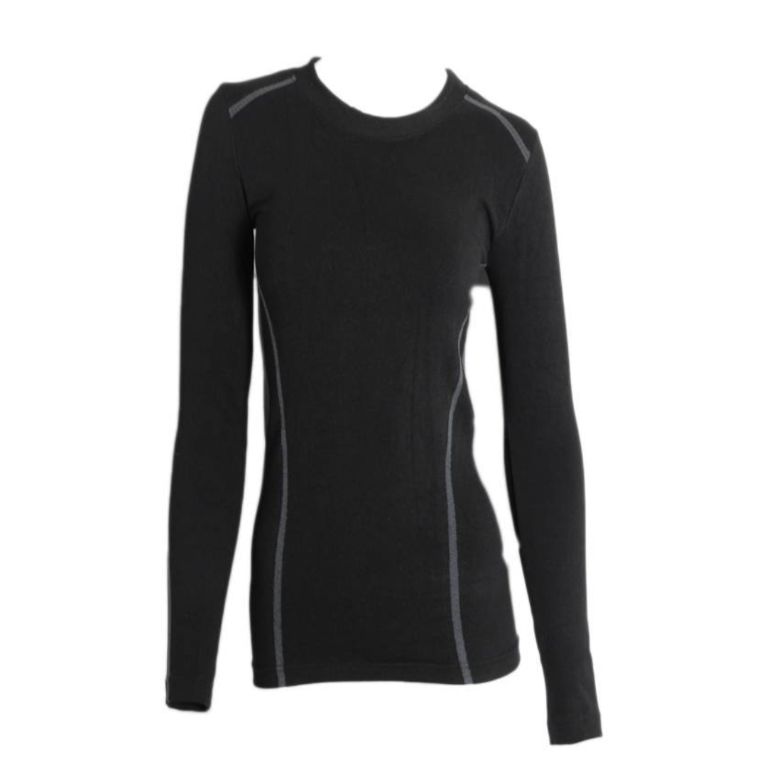 Primera Capa Camiseta M/L Algodón Unisex Talla Única Negro L XL