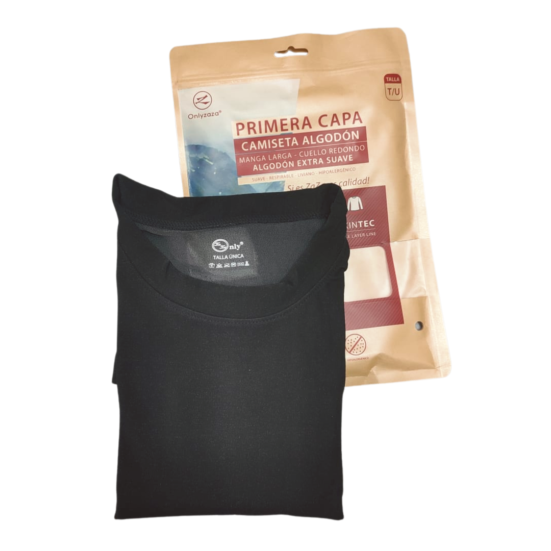 Primera Capa Camiseta M/L Algodón Unisex Talla Única