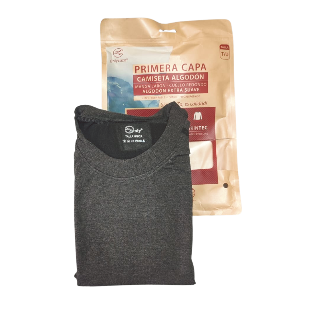 Primera Capa Camiseta M/L Algodón Unisex Talla Única